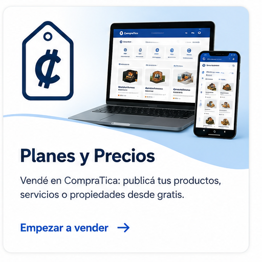 Planes y Precios — vendé en CompraTica, publicá tus productos o servicios desde gratis