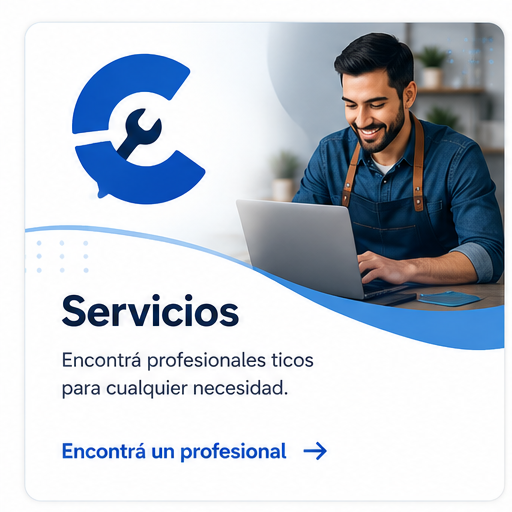 Servicios — encontrá profesionales ticos para cualquier necesidad