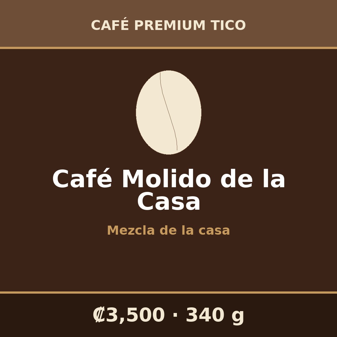 Café Molido de la Casa