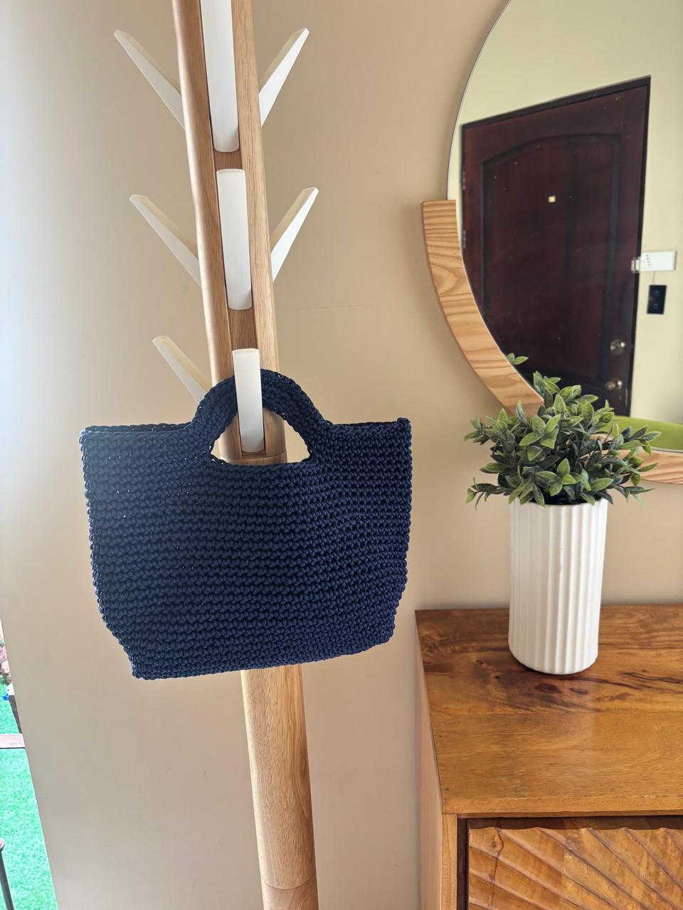 Bolso Azul Crochet
