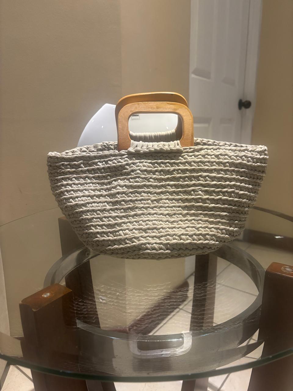 Bolso de Trapillo gris claro 2