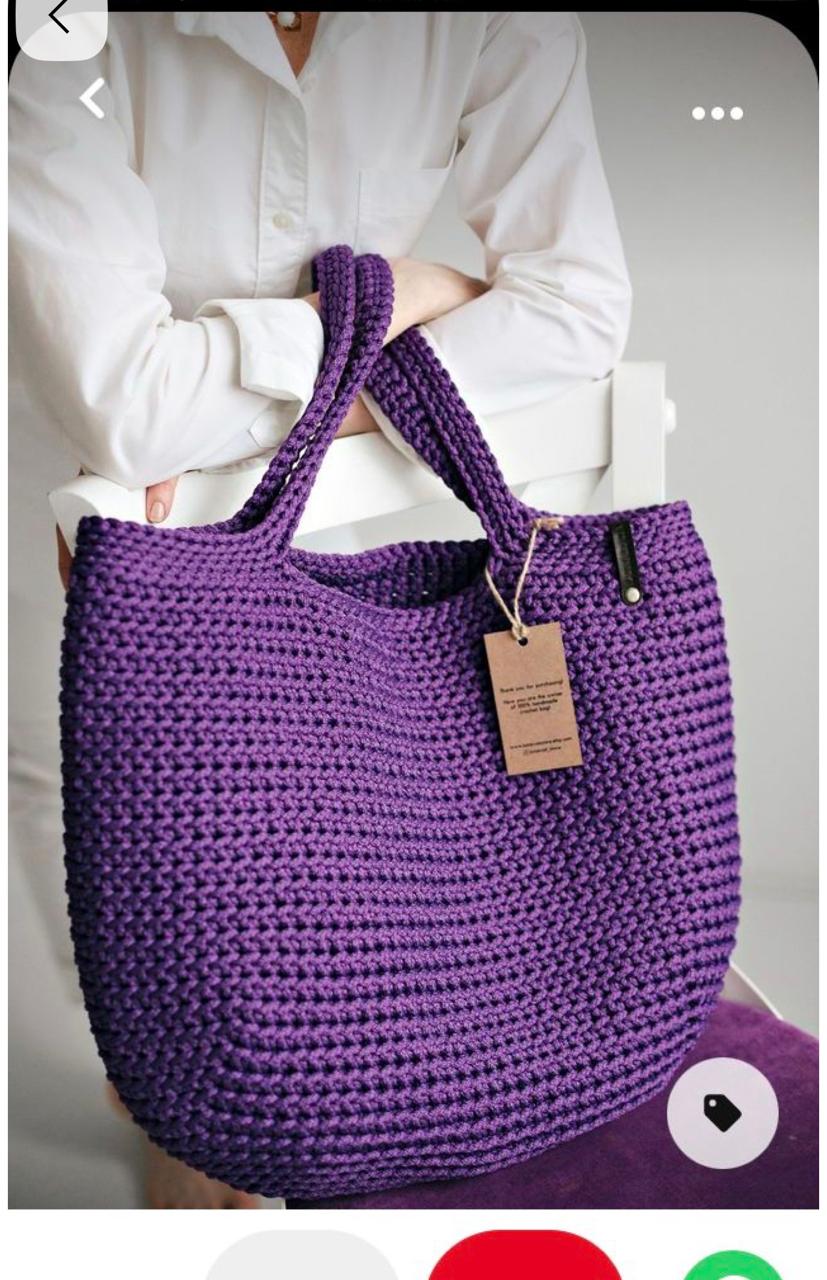 Bolso Tote morado