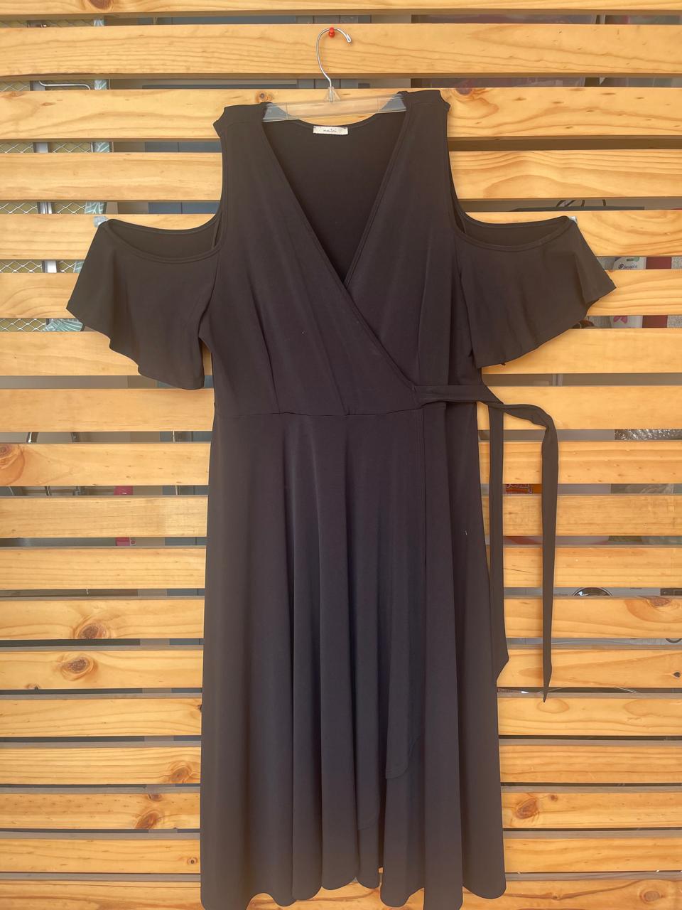 Vestido negro formal Plus Size