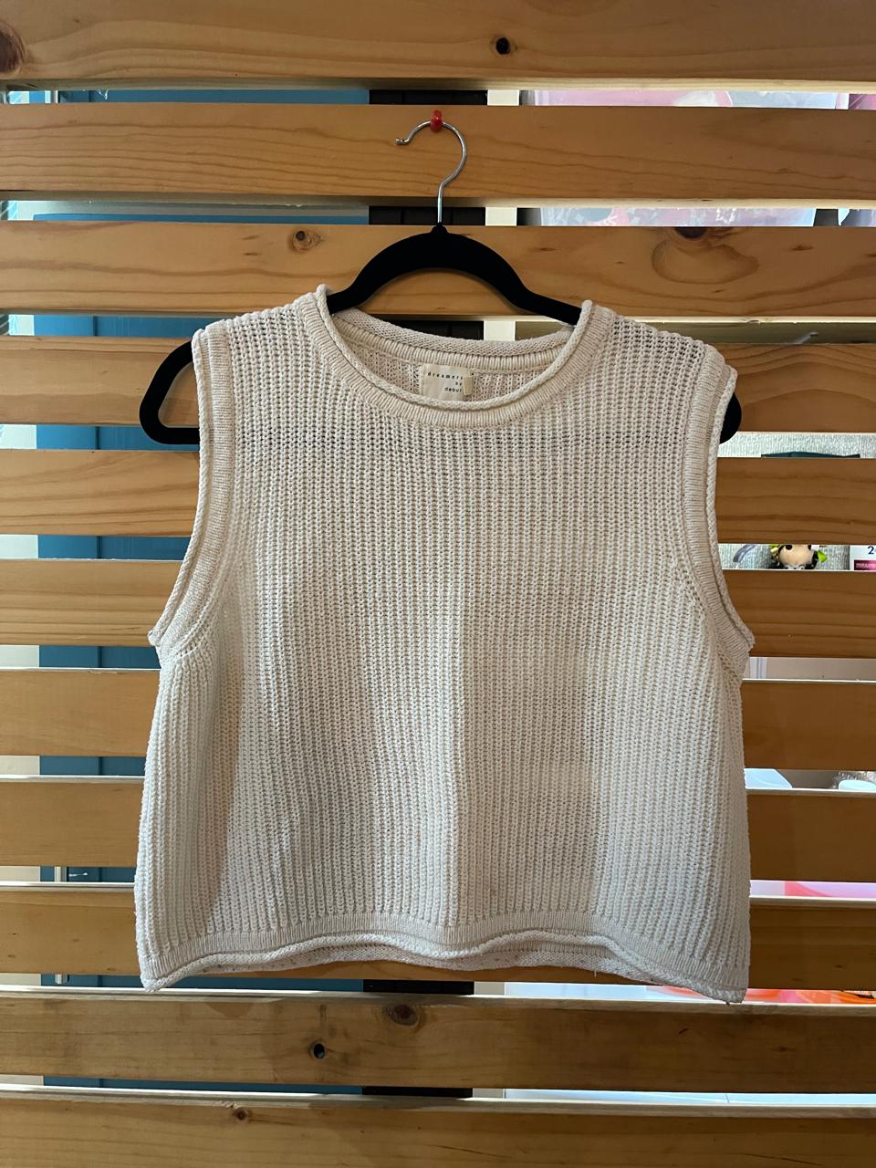 Blusa Tejida sin mangas